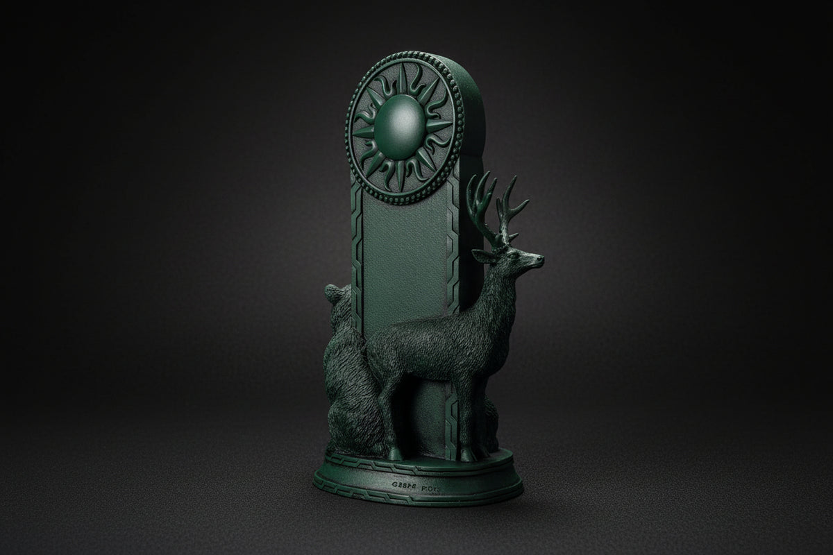 Gaia Earth Mother statue shown from an alternate angle