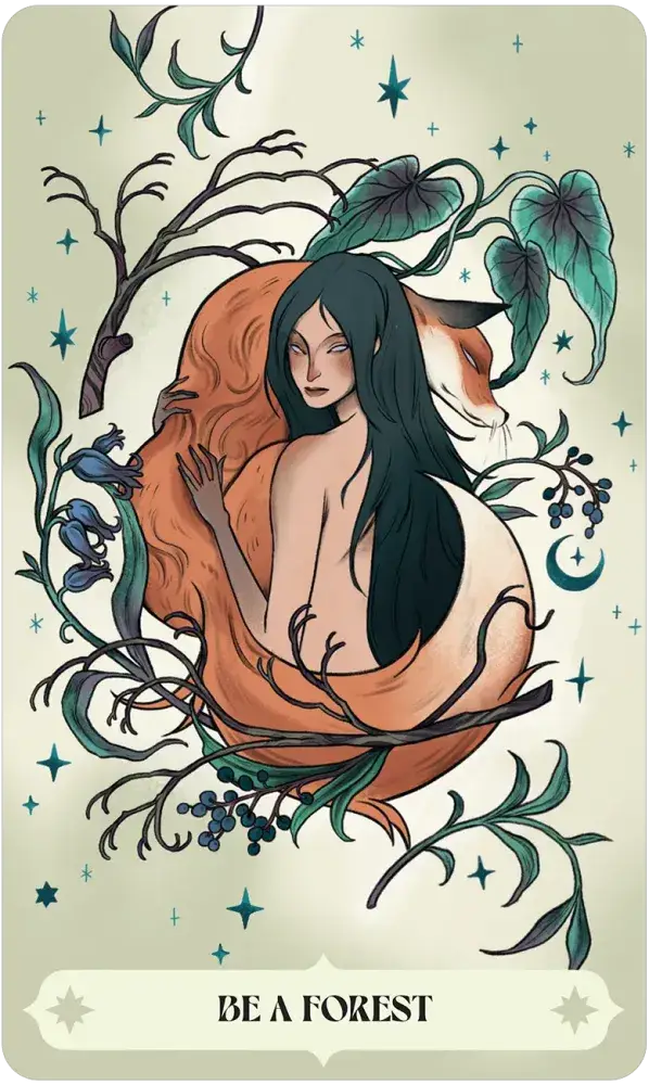 Herbana Witch Oracle card artwork view 4