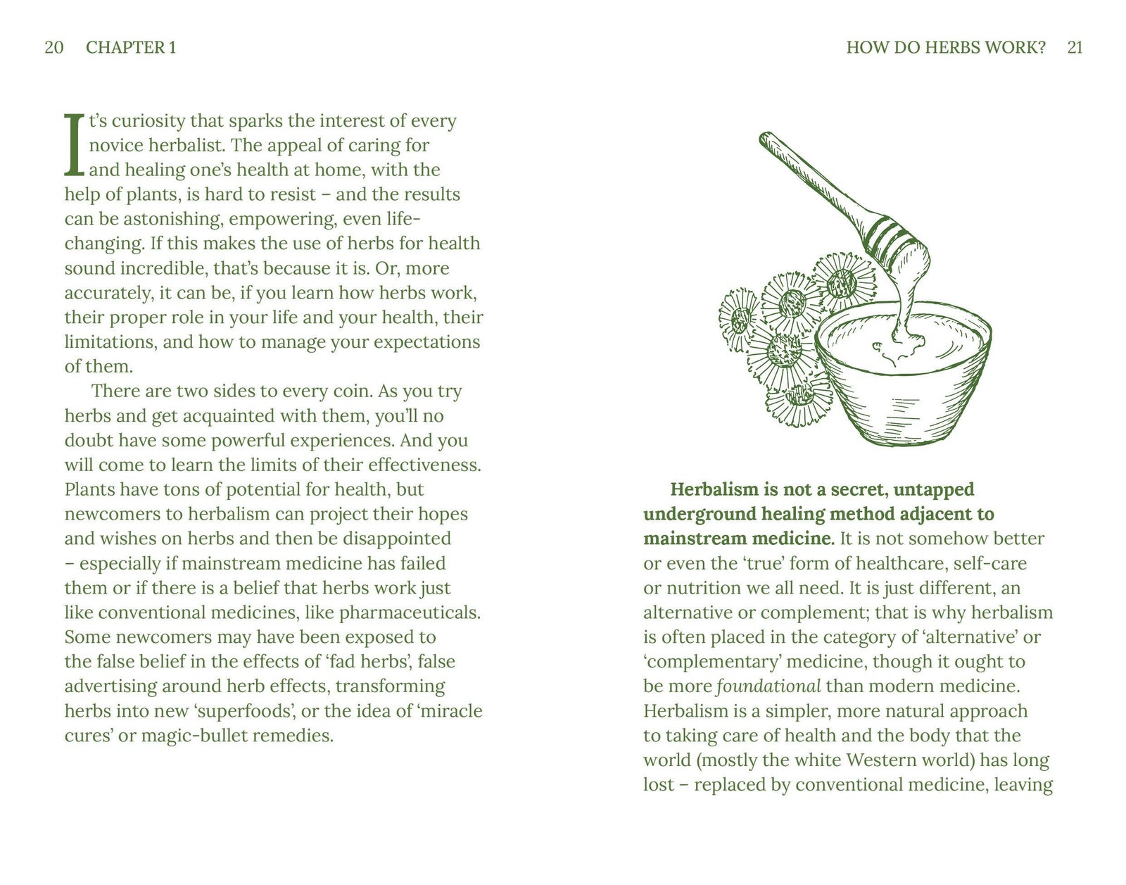 Herbalism by Adrian White interior page