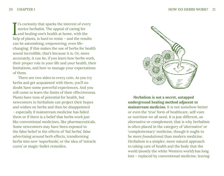 Herbalism by Adrian White interior page