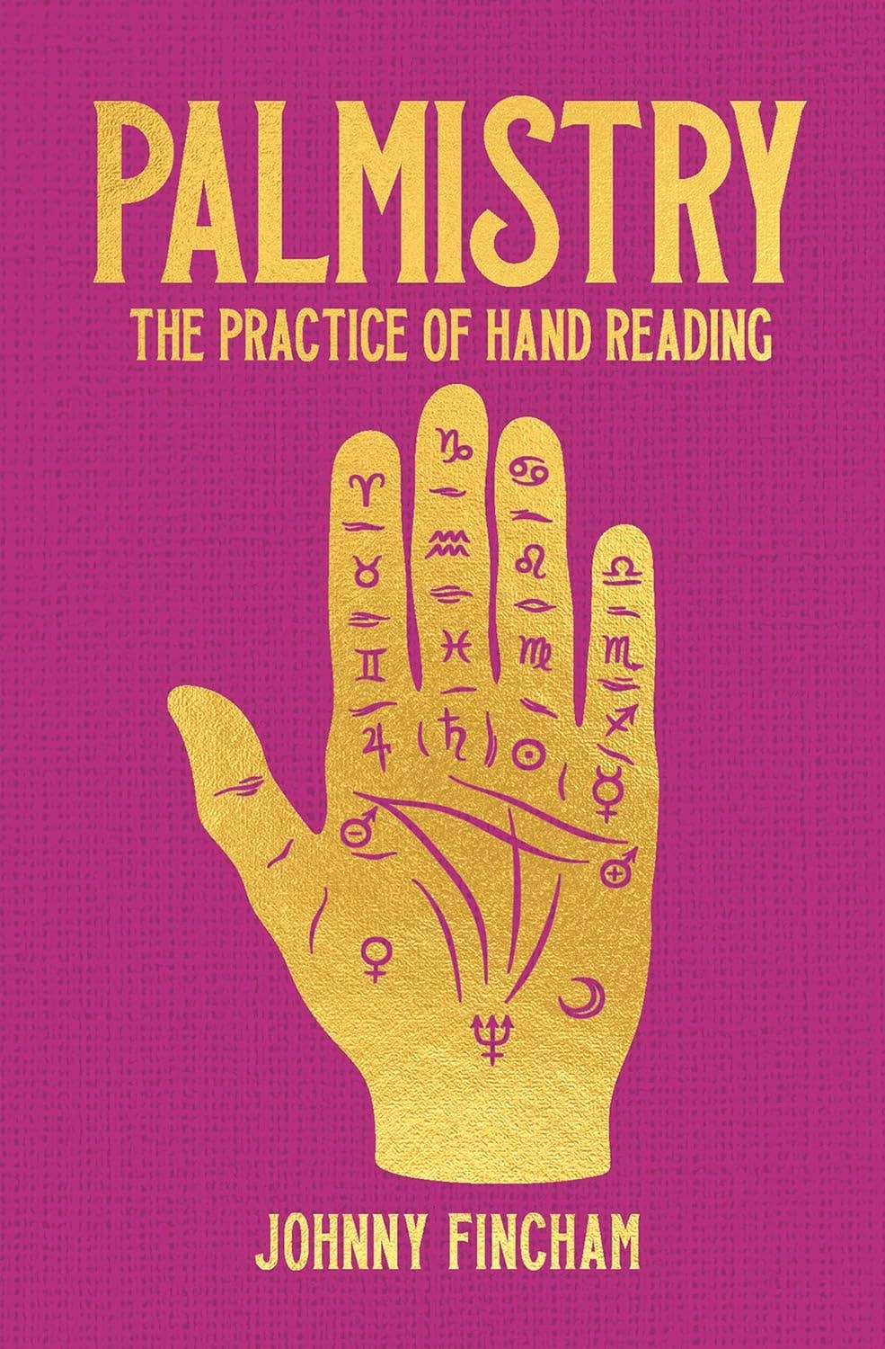 Palmistry by Johnny Fincham hardcover book cover
