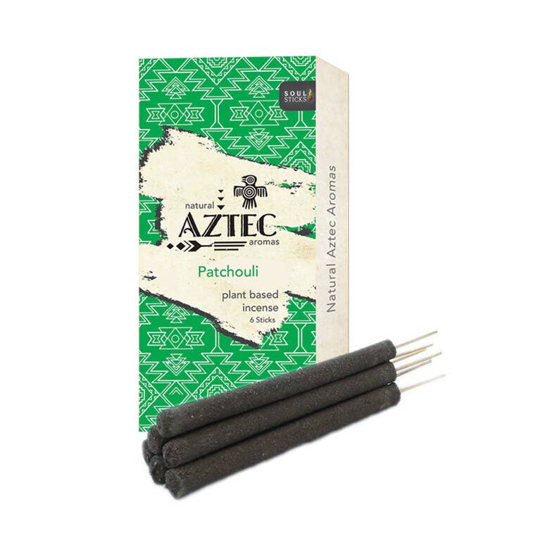 AZTEC patchouli plant-based incense package front view