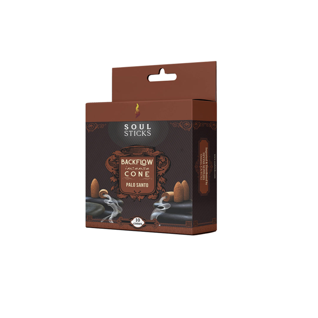 Soul Sticks Palo Santo backflow incense cones package