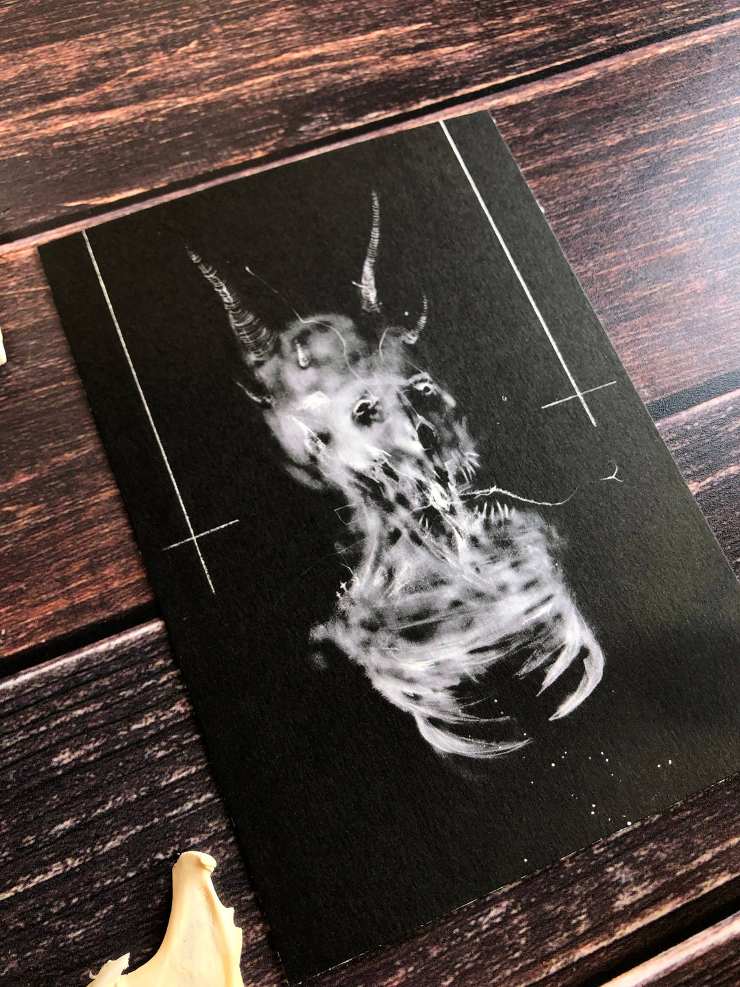 Devil blasphemy dark art detail