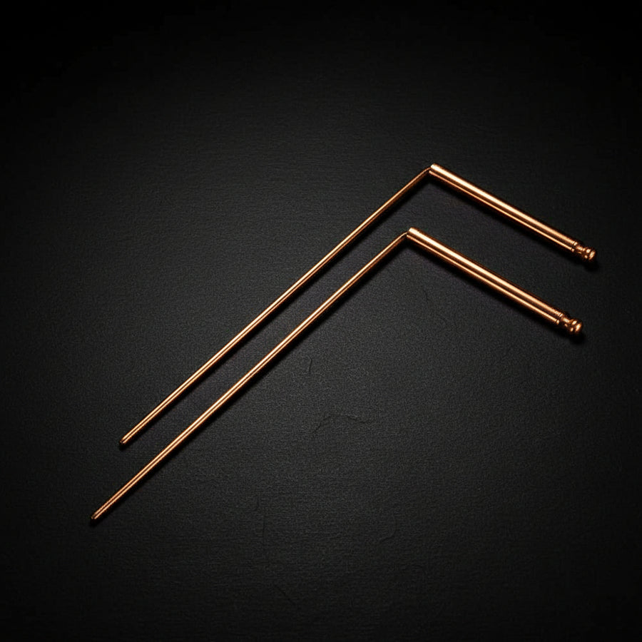Copper Dowsing Rods with Handles