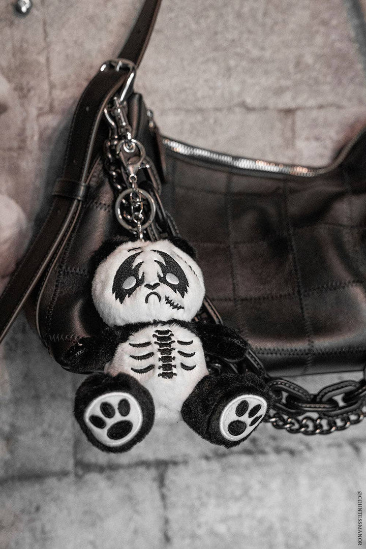 Death Metal Panda Plush Keychain