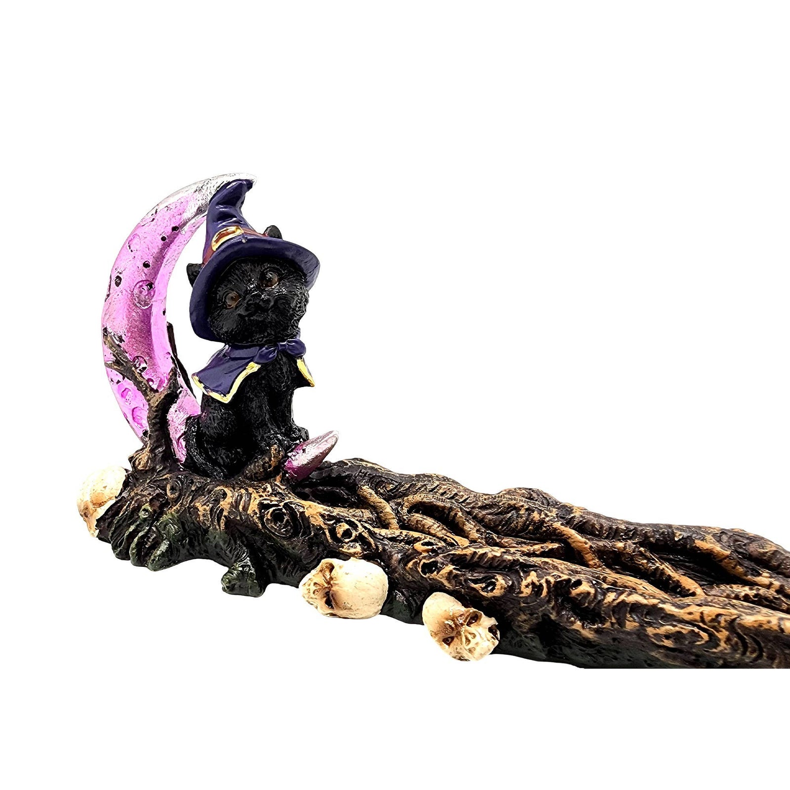 Magical cat incense burner side view