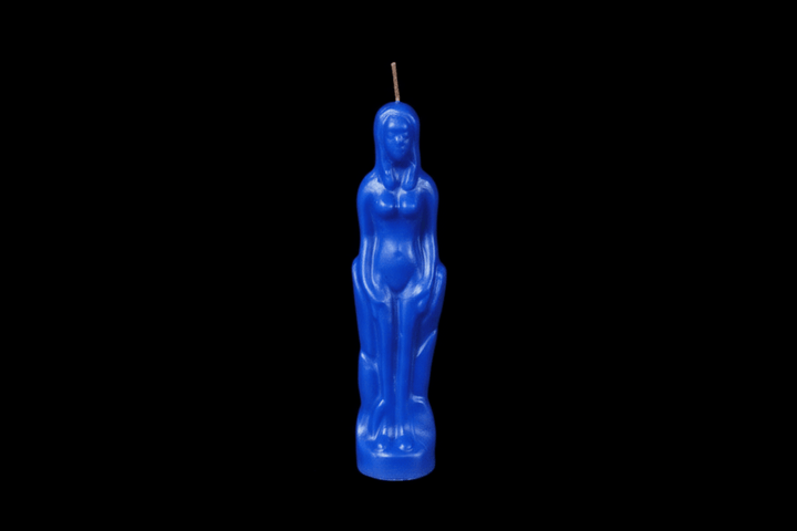 Pink female figure ritual candle