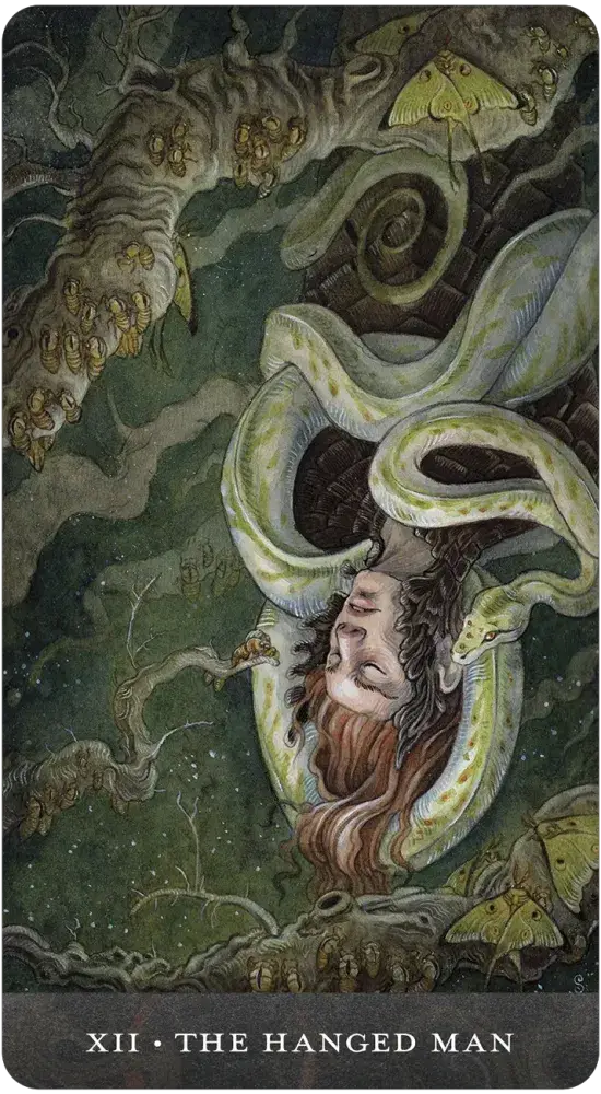 Blood Moon Tarot card artwork view 2