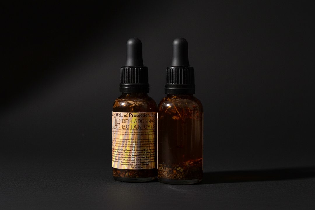 Fiery Wall of Protection ritual oil bottle with dropper