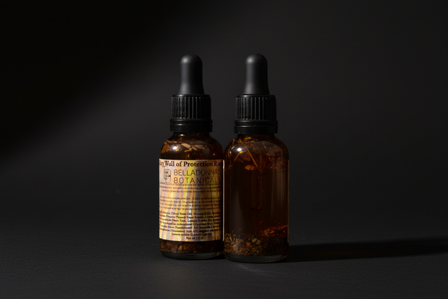 Fiery Wall of Protection ritual oil bottle with dropper