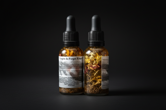 Forgive and Forget ritual oil bottle with dropper