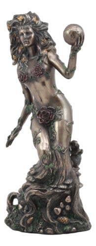 Goddess Gaia Statue - cast with Bronzed Resin - American Occultist LLC