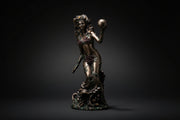 Bronzed resin Gaia Earth Mother statue shown from the front