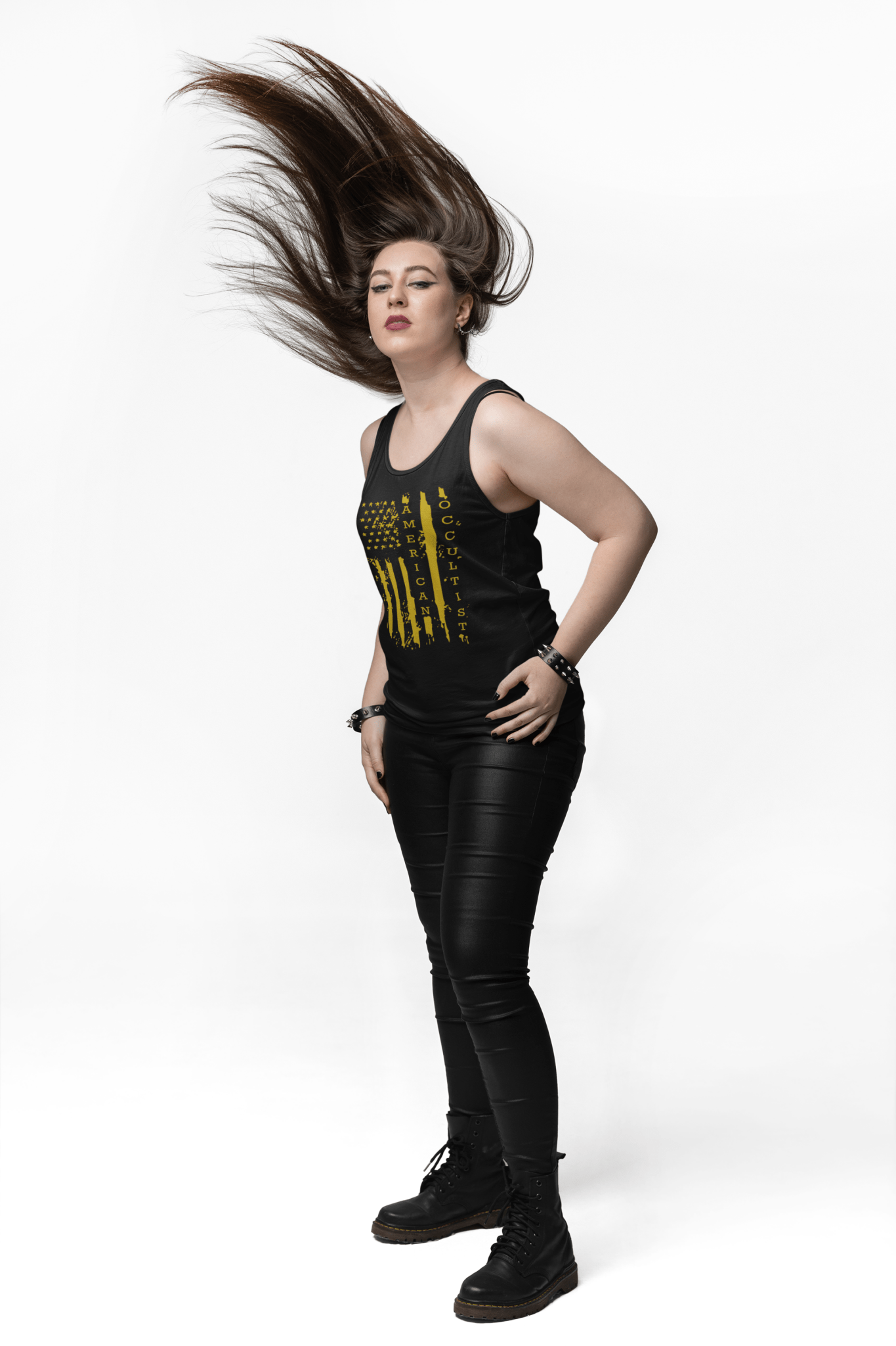 Gold Flag Racerback Tank – Women’s Occult Streetwear