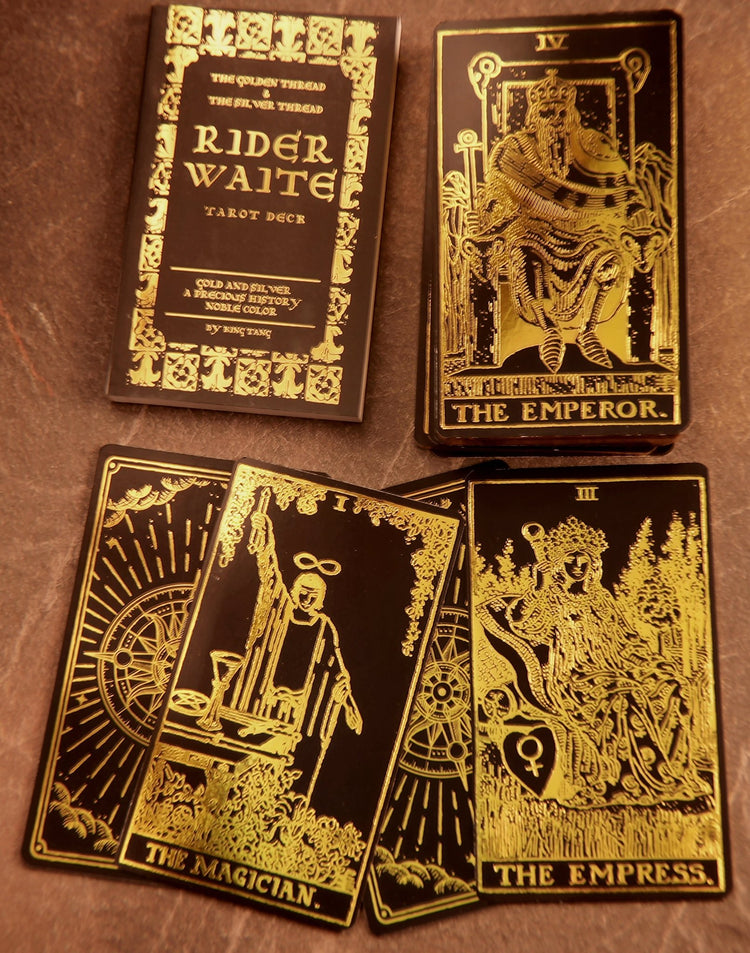 Golden Thread Tarot Deck – 78 Card Rider-Waite Set
