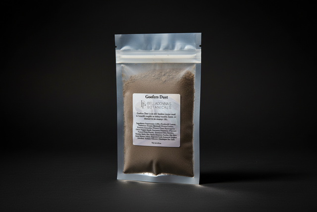 Goofers Dust in labeled ritual powder packaging