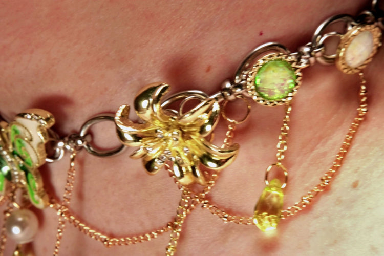 Green Butterfly Necklace with Tassels – Nature Witch Energy