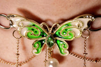 Green Butterfly Necklace with Tassels – Nature Witch Energy