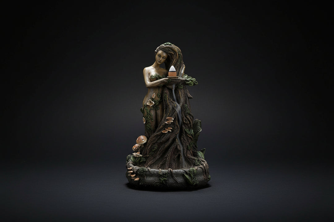 Greenman Tree Ent backflow incense burner front view