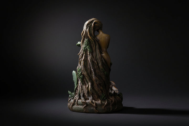 Greenman Tree Ent backflow incense burner with cascading smoke