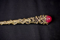 Greenman Tree Wand – Woodland Wood with Forest Spirit Face