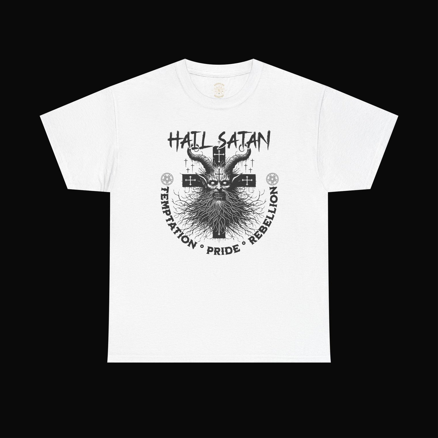 Hail Satan Tee – Rebellion, Temptation, and Pride