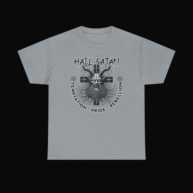 Hail Satan Tee – Rebellion, Temptation, and Pride