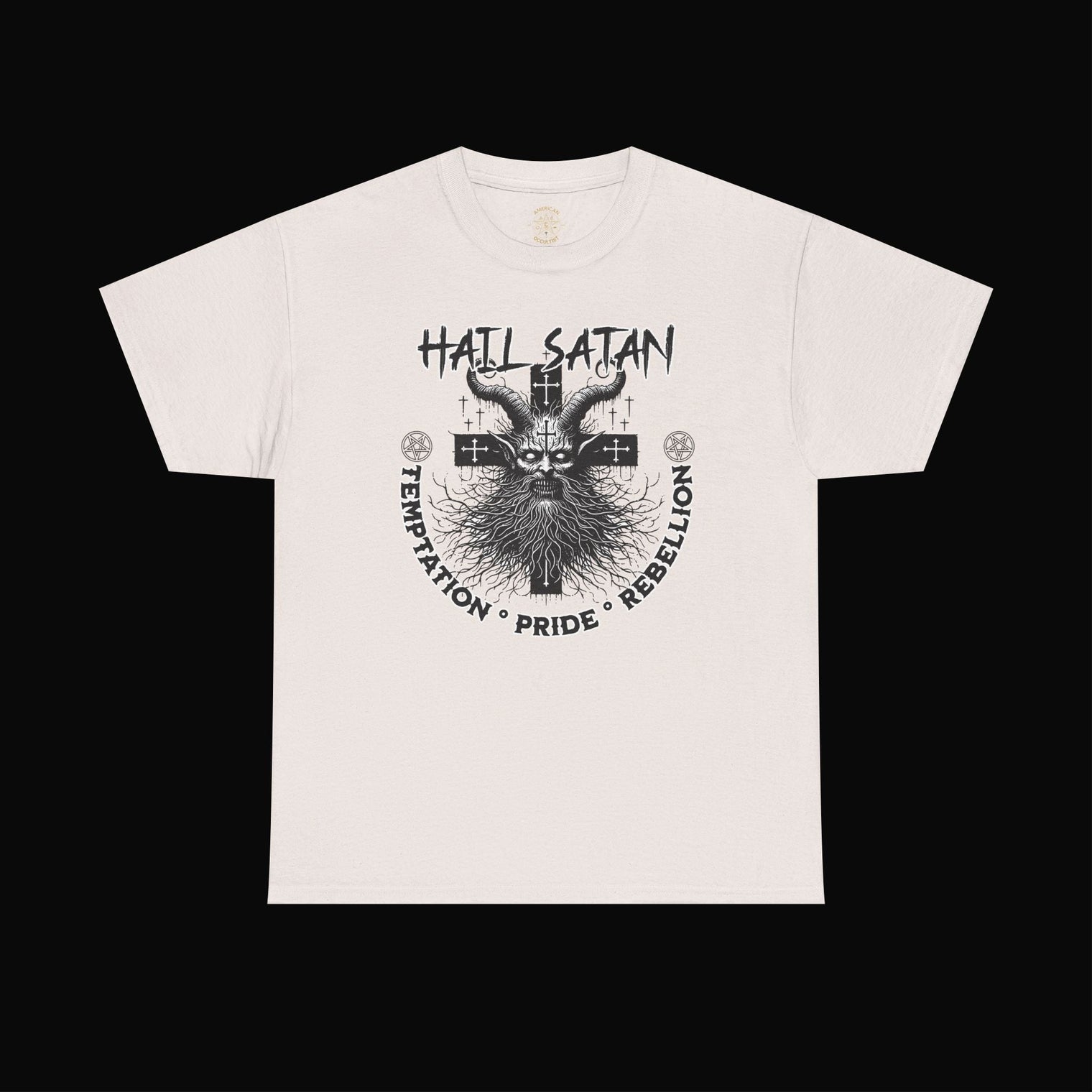 Hail Satan Tee – Rebellion, Temptation, and Pride