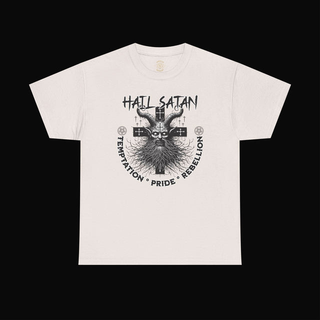 Hail Satan Tee – Rebellion, Temptation, and Pride