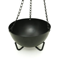 Hanging Black Cauldron Burner – Large Ritual Incense Cauldron