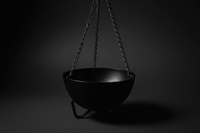 Hanging Black Cauldron Burner – Large Ritual Incense Cauldron