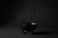 Hanging Black Cauldron Burner – Small Ritual Incense Cauldron