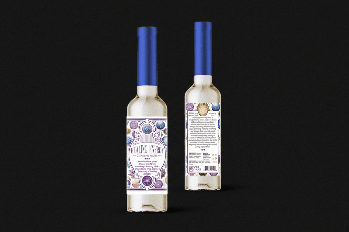 Healing Energy spiritual cleansing water bottle