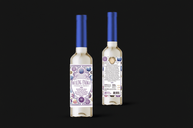 Healing Energy spiritual cleansing water bottle