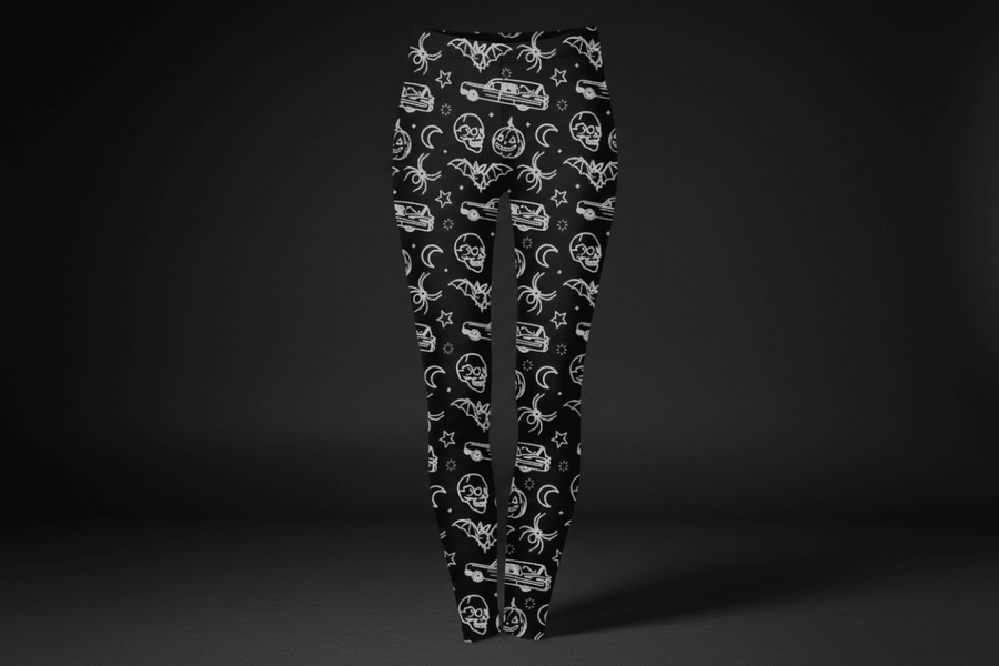 Hearse Time Leggings – Gothic Funeralcore Statement