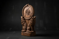 Hecate Crossroads Sentinel statue shown from an alternate angle