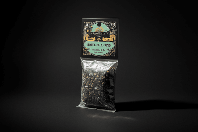 House Cleansing resin incense package