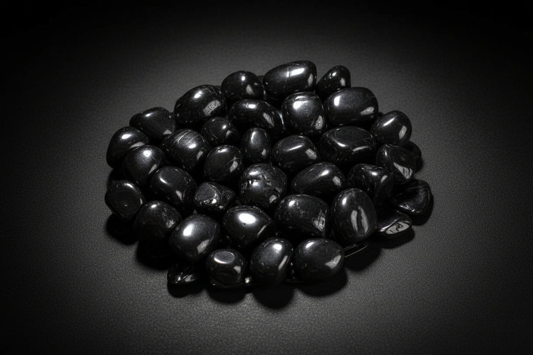 Polished black stones sold as Jet