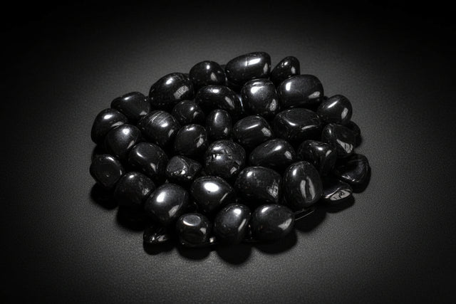 Polished black stones sold as Jet