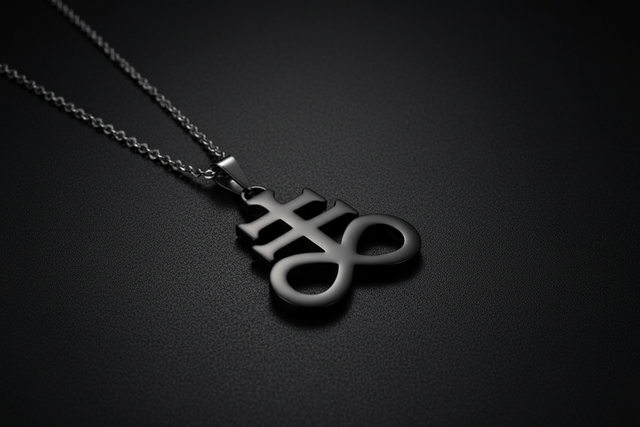 Leviathan Cross pendant necklace on a 20-inch chain