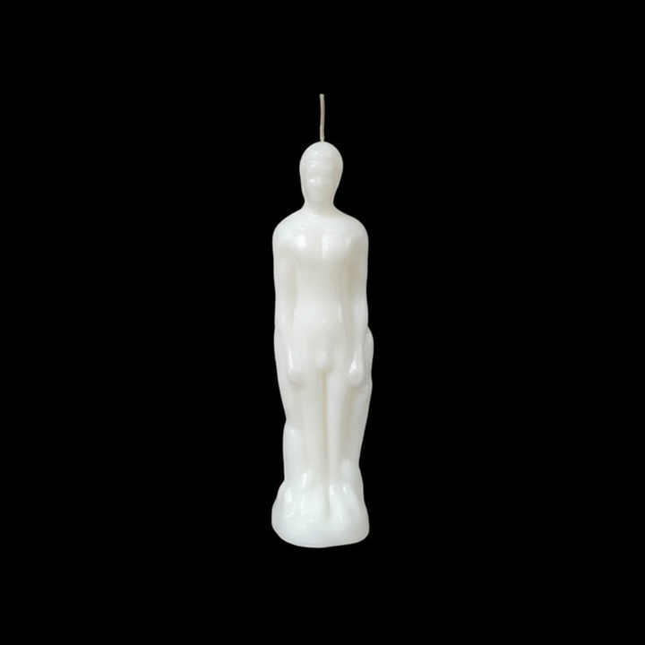 Red male figure ritual candle