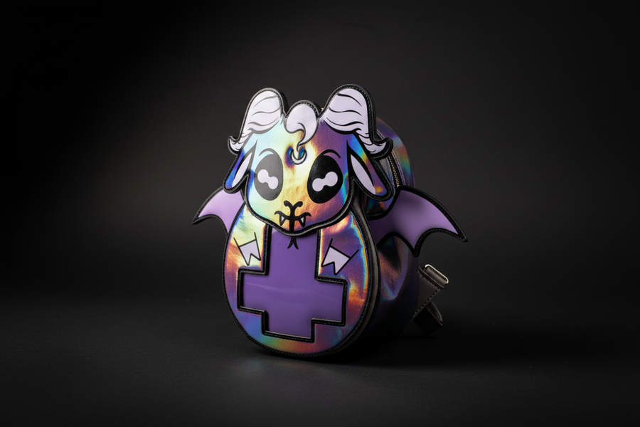 Mini Baphomet Holographic Backpack