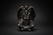 Mini Baphomet statue in bronze-tone finish on a white background