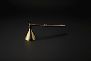 Mini brass candle snuffer for altar use