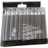 Pack of 20 chime/spell candles with visible branding on a clear background