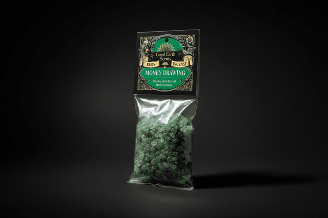 Money Drawing resin incense package