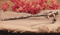 Moon Gem Hair Pin with Tassel – Lunar Elegance Accessory
