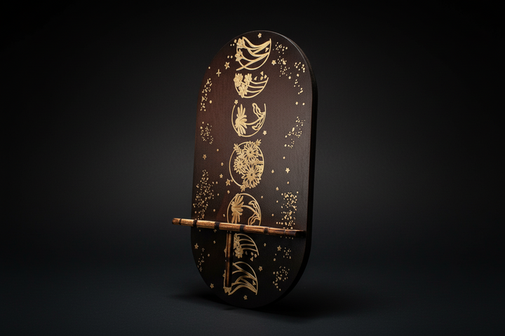 Moon Phase Pendulum Holder – Dual-Use Altar Display