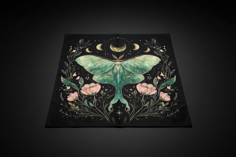 Moonbloom Luna Moth Altar Cloth